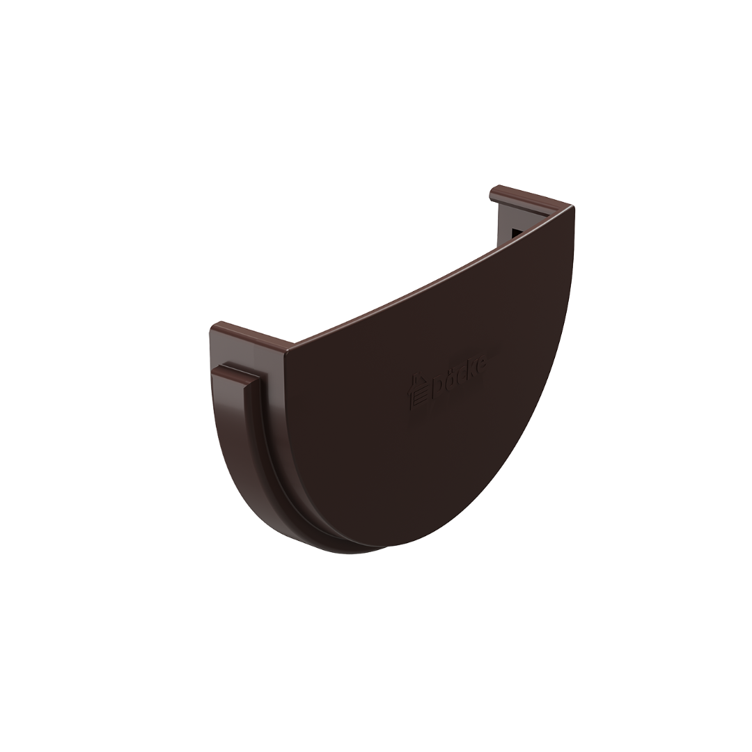 Заглушка желоба Standard, тёмно-коричневый