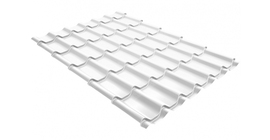 Волновой профиль классик толщина 0,45 покрытие PE RAL 9003 сигнальный белый